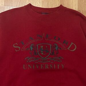 Vintage Jansport Stanford University Red Sweater College Crewneck
